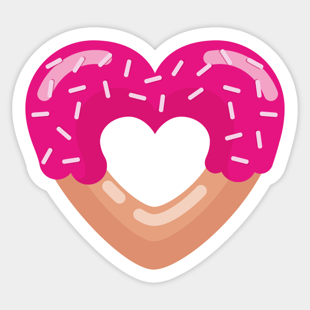 Heart donut Sticker by Nevervand